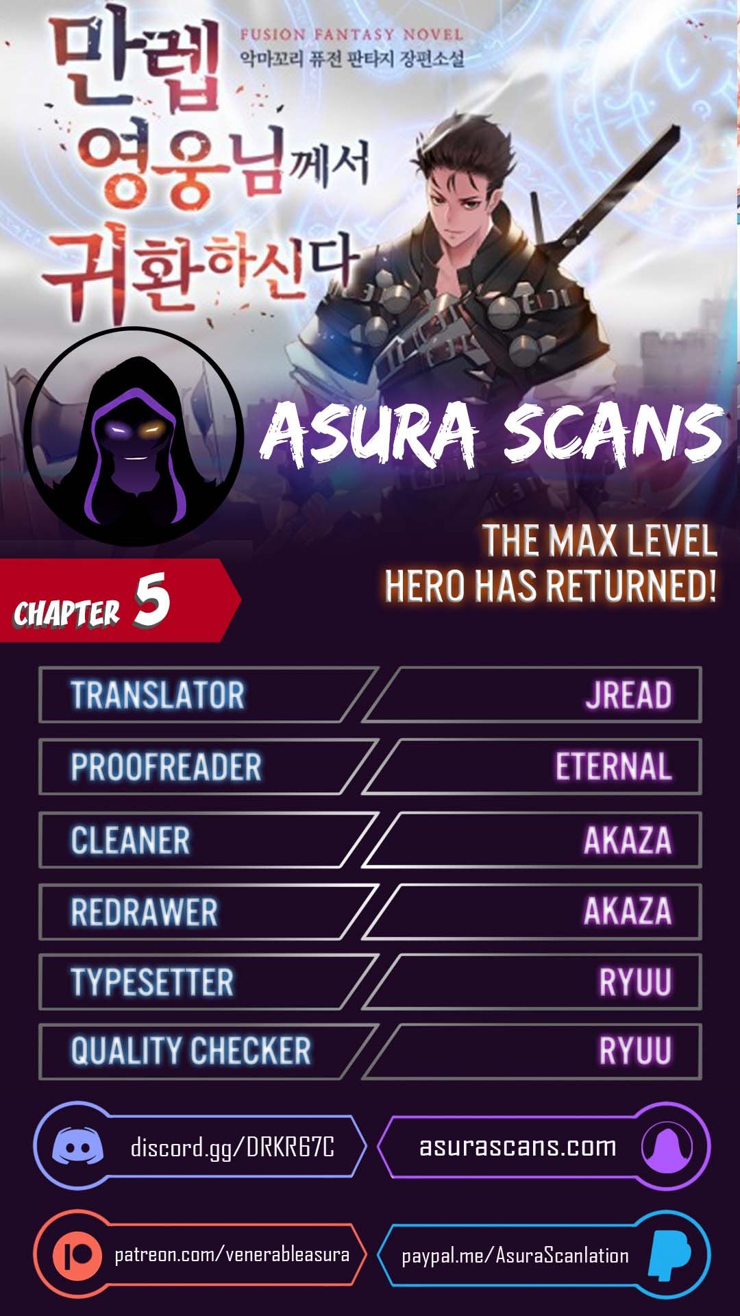 The MAX leveled hero will return! Chapter 5 1